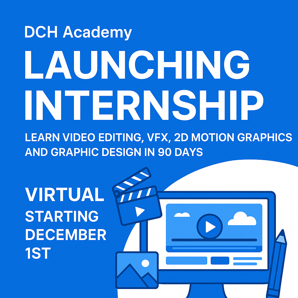Video editing internship training image